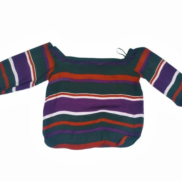 I-N-C Womens Striped Pullover Blouse, Multicoloure - Picture 4 of 10